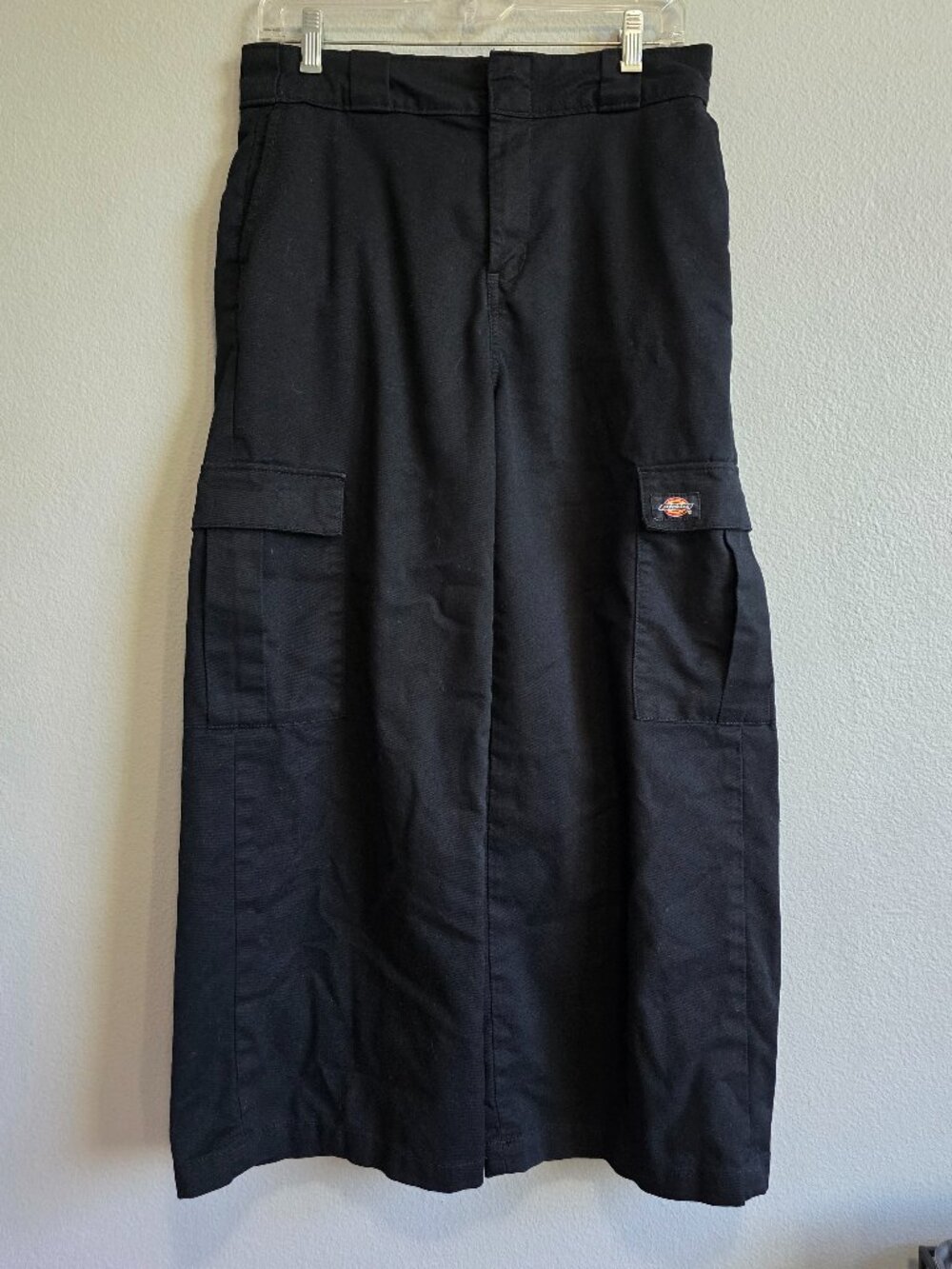 Dickies Wide Leg Cargo Pants Black size 6